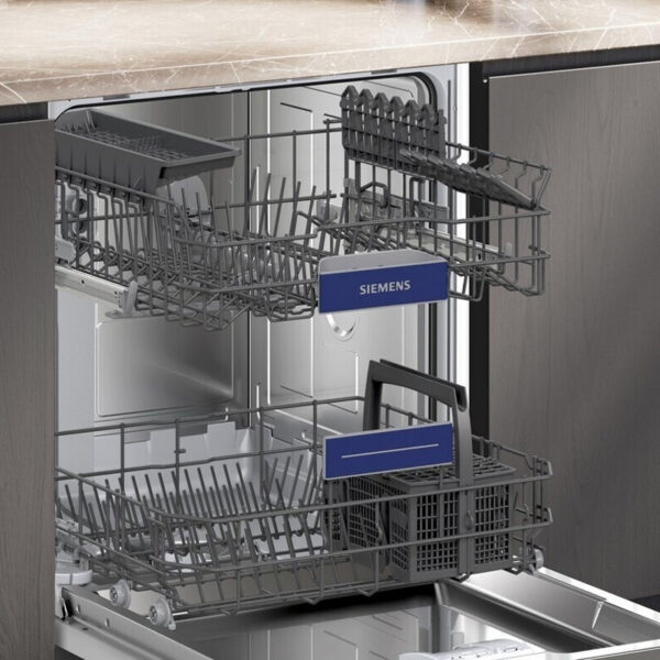 Ημιεντοιχιζόμενο Πλυντήριο Πιάτων Siemens SN53ES04TE Inox/Μαύρο [WiFi/◎13/Υ81.5×Π60cm]