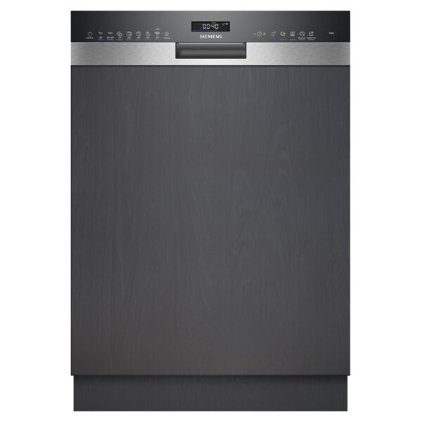 Ημιεντοιχιζόμενο Πλυντήριο Πιάτων Siemens SN55ZS07CE Inox/Μαύρο [WiFi/◎14/Υ81.5×Π60cm]