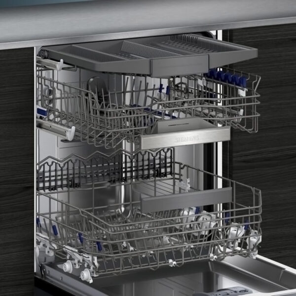 Ημιεντοιχιζόμενο Πλυντήριο Πιάτων Siemens SN55ZS07CE Inox/Μαύρο [WiFi/◎14/Υ81.5×Π60cm]