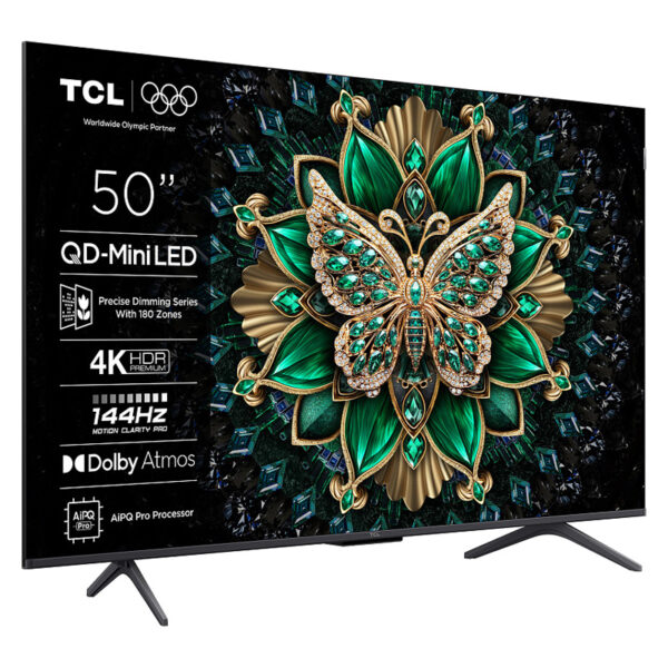 Smart Τηλεόραση 50" 4K UHD MiniLED TCL 50C6KXB HDR (2025)