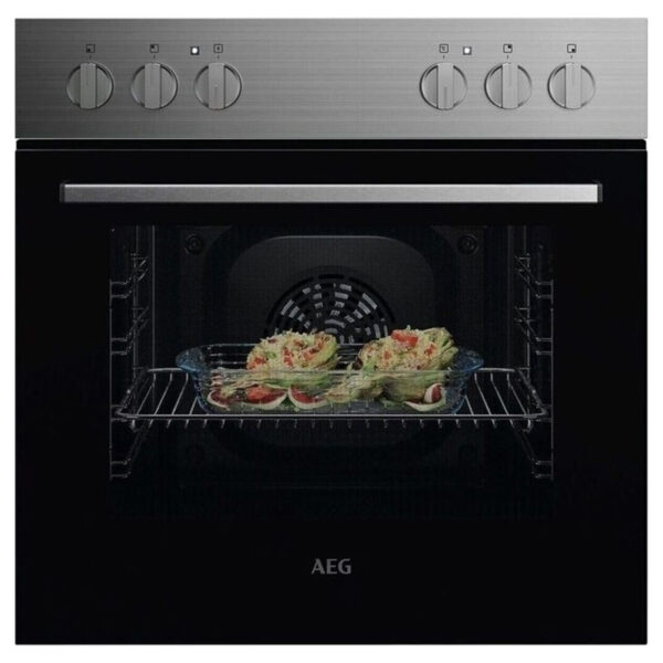 AEG OU5AE10CM Εντοιχιζόμενο Σετ Φούρνος 65L με Υδρόλυση + Κεραμική Εστία AEG Kombi 1026 (OU5AE10CM + TA64RA00XB)