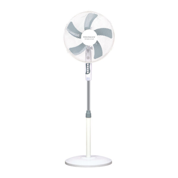 Ανεμιστήρας Ορθοστάτης Telemax Comfort5 FS-1615M Λευκός [45W/16"]