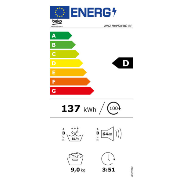 Στεγνωτήριο Επαγγελματικό Beko AWZ 9HPS/PRO BP με Αντλία Θερμότητας [9kg]