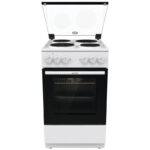 Ηλεκτρική Κουζίνα 70L Gorenje GE5A41WH Λευκή με Υδρόλυση, Εμαγιέ Εστίες & Καπάκι