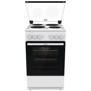 gorenje-ge5a41wh 1 Ηλεκτρική Κουζίνα 70L Gorenje GE5A41WH Λευκή με Υδρόλυση, Εμαγιέ Εστίες & Καπάκι