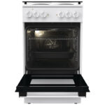 Ηλεκτρική Κουζίνα 70L Gorenje GE5A41WH Λευκή με Υδρόλυση, Εμαγιέ Εστίες & Καπάκι