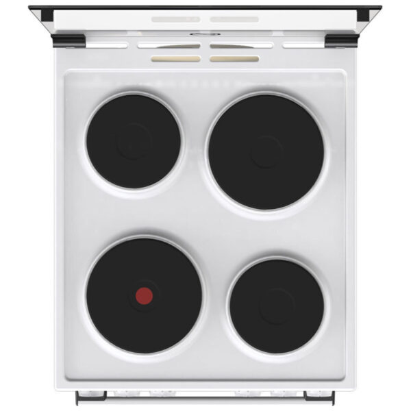 Ηλεκτρική Κουζίνα 70L Gorenje GE5A41WH Λευκή με Υδρόλυση, Εμαγιέ Εστίες & Καπάκι