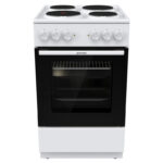 Ηλεκτρική Κουζίνα 70L Gorenje GE5A60WH Λευκή με Υδρόλυση & Εμαγιέ Εστίες