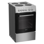 Ηλεκτρική Κουζίνα 55L Indesit I5E5PMS Inox με Υδρόλυση & Εμαγιέ Εστίες