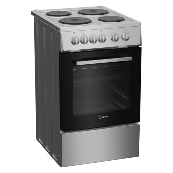 Ηλεκτρική Κουζίνα 55L Indesit I5E5PMS Inox με Υδρόλυση & Εμαγιέ Εστίες
