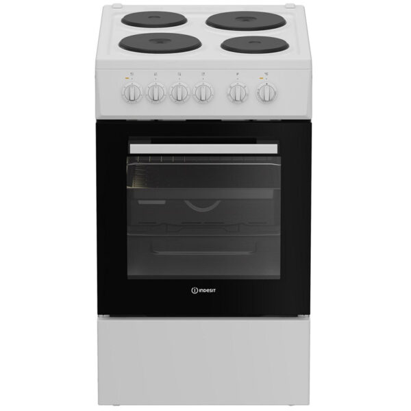 Ηλεκτρική Κουζίνα 55L Indesit I5E5PMW Λευκή με Υδρόλυση & Εμαγιέ Εστίες