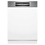 Ημιεντοιχιζόμενο Πλυντήριο Πιάτων Bosch SMI4EVS09E Inox [WiFi/◎14/Υ81.5×Π60cm]