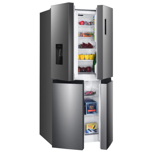 Ψυγείο Ντουλάπα Hanseatic HCDC18080CWDI Inox [NoFrost/419L/Υ180×Π79cm]