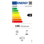 Ψυγειοκαταψύκτης Hanseatic HKGK17954DWDI Inox [260L/Υ180×Π55cm]
