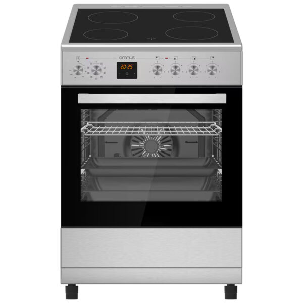 Ηλεκτρική Κουζίνα 80L Omnys EC6809DPIN Inox με Υδρόλυση & Κεραμικές Εστίες