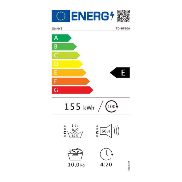 Στεγνωτήριο Omnys TD-HP10A με Αντλία Θερμότητας [10kg]