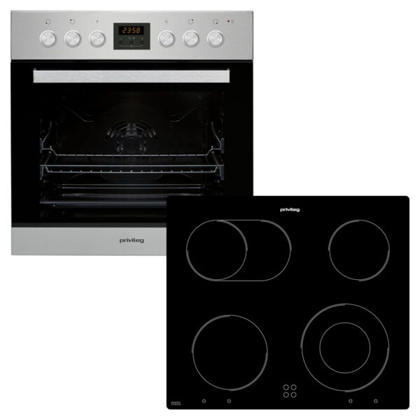 Privileg SET PV510 IN (PHVR6 OH5V1 IN + PCTHR 6042 NE) Εντοιχιζόμενο Σετ Φούρνος 65L με Υδρόλυση + Κεραμική Εστία Privileg SET PV510 IN (PHVR6 OH5V1 IN + PCTHR 6042 NE)