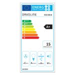 Απορροφητήρας Συρόμενος Davoline ECO GR-IX 60 Inox [Π60cm – 297m³/h]