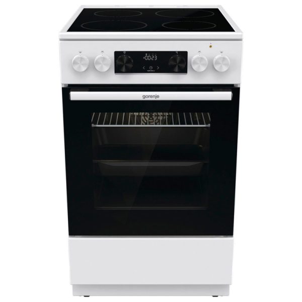 gorenje-gec5c41wg 2 Ηλεκτρική Κουζίνα 70L Gorenje GEC5C41WG Λευκή με Υδρόλυση & Κεραμικές Εστίες