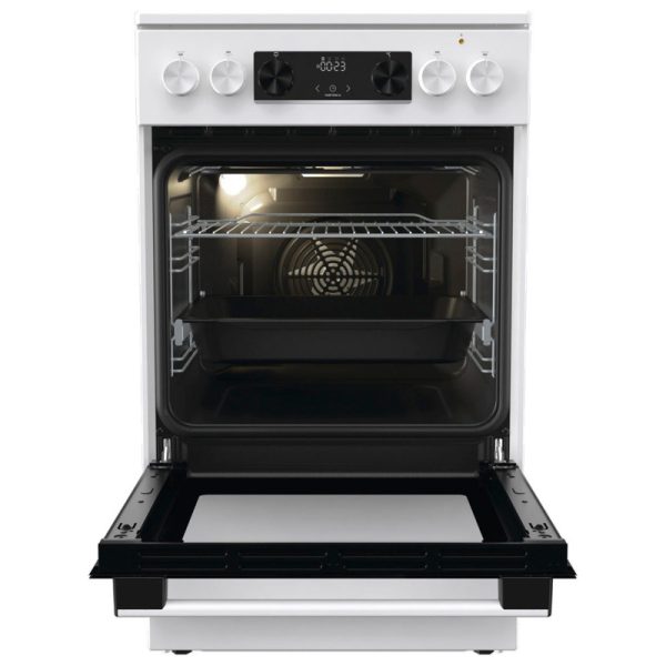 gorenje-gec5c41wg 3 Ηλεκτρική Κουζίνα 70L Gorenje GEC5C41WG Λευκή με Υδρόλυση & Κεραμικές Εστίες