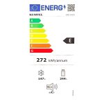 Ψυγείο Ντουλάπα Kumtel HMD-402IN Inox [NoFrost/391L/Υ178×Π70cm]