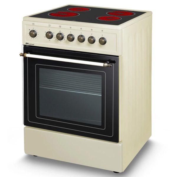 Ηλεκτρική Κουζίνα 65L MultiHome MH-6165 Μπεζ με Κεραμικές Εστίες