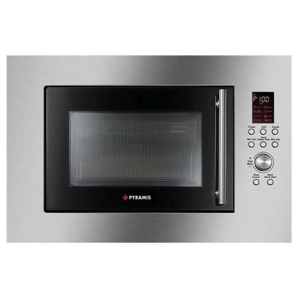 Εντοιχιζόμενος Φούρνος Μικροκυμάτων Pyramis 30 Inox [23L/900W]