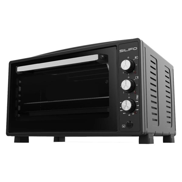 Ηλεκτρικό Φουρνάκι 45L Silifo SF2310 Μαύρο με Εμαγιέ Εστίες