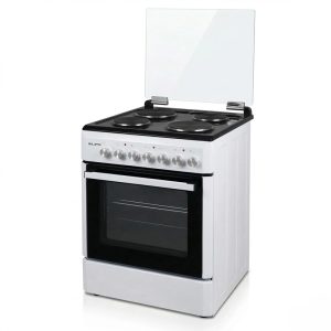 Ηλεκτρική Κουζίνα 65L Silifo SF6152 Λευκή με Εμαγιέ Εστίες & Καπάκι