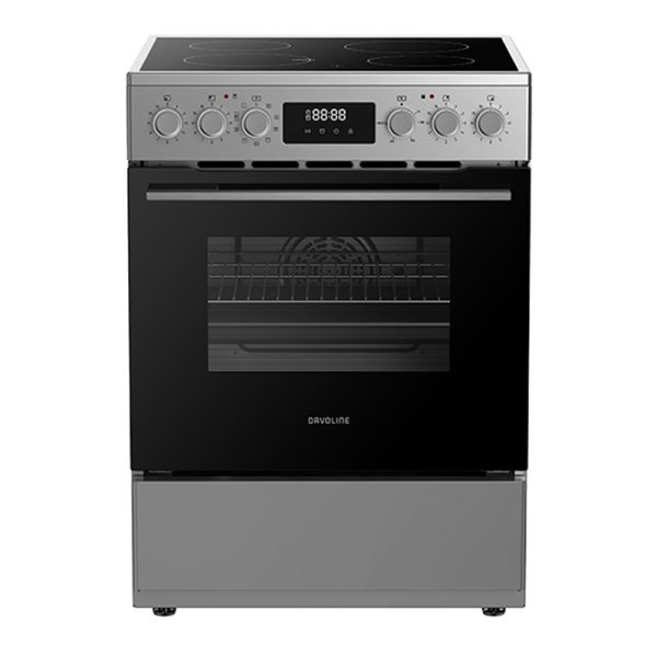 Ηλεκτρική Κουζίνα 70L Davoline CMFXS 1100 IX/SILV Inox με Κεραμικές Εστίες