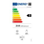 Ψυγειοκαταψύκτης Omnys FCN-D6200IN Μαύρος [NoFrost/377L/Υ200×Π60cm]